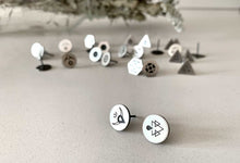 Load image into Gallery viewer, Silver Stud Earrings - Elements