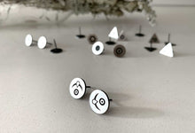Load image into Gallery viewer, Silver Stud Earrings - Elements