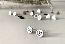 Load image into Gallery viewer, Silver Stud Earrings - Elements