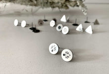 Load image into Gallery viewer, Silver Stud Earrings - Elements