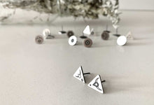 Load image into Gallery viewer, Silver Stud Earrings - Elements
