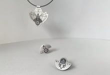 Load image into Gallery viewer, Silver Stud Earrings - Solis & Luna