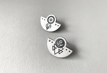 Load image into Gallery viewer, Silver Stud Earrings - Solis & Luna