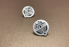 Charger l'image dans la galerie, Boucles d'oreilles clous en argent - Luna Ciclo
