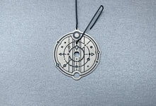 Load image into Gallery viewer, Silver Asymetrical Long Earrings - Soul Compass