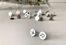 Load image into Gallery viewer, Silver Stud Earrings - Elements
