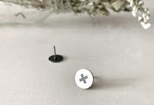 Load image into Gallery viewer, Silver Stud Earrings - Opportunity of the Unknown
