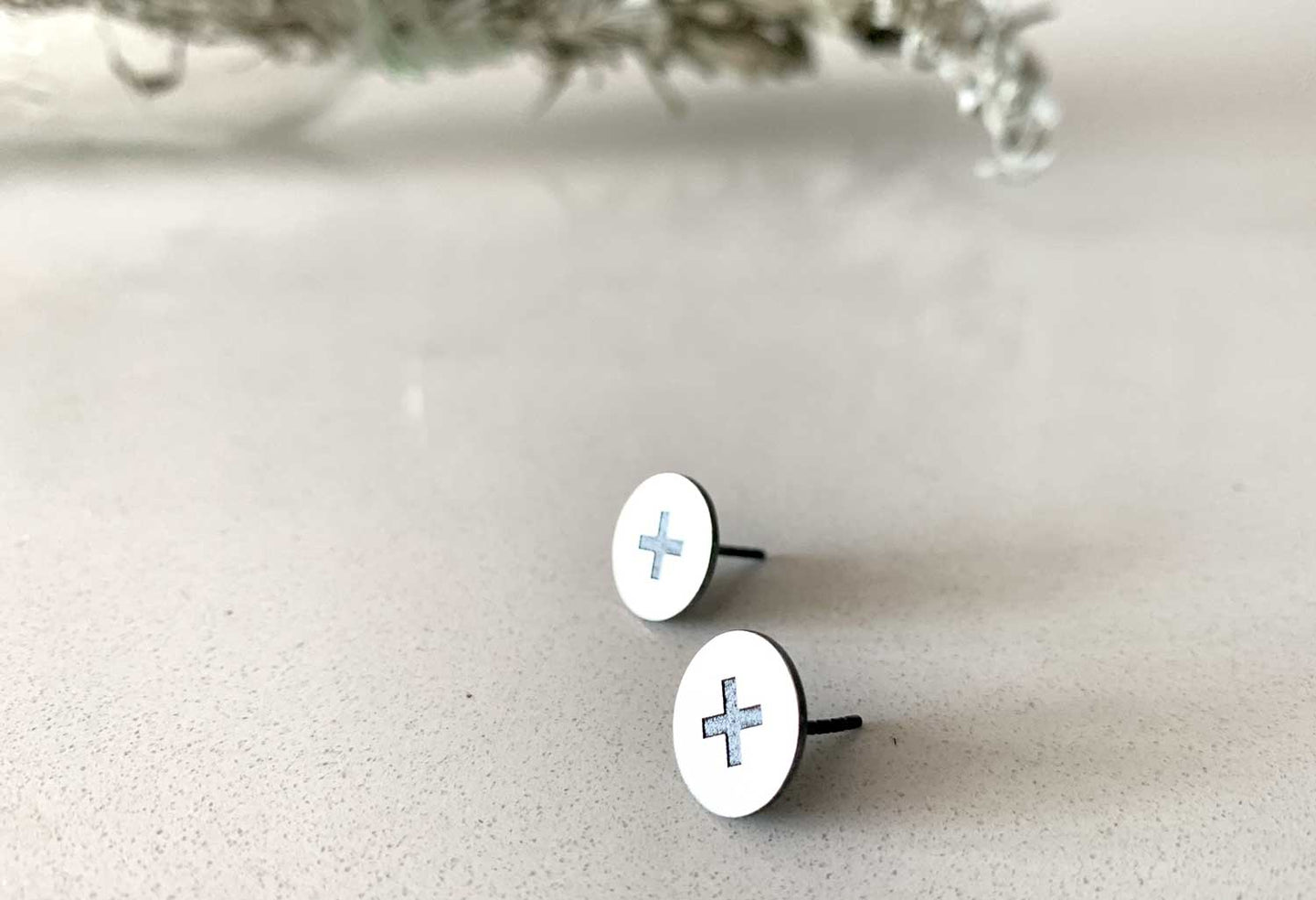 Silver Stud Earrings - Opportunity of the Unknown