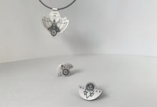 Load image into Gallery viewer, Silver Stud Earrings - Solis &amp; Luna
