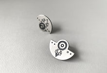Load image into Gallery viewer, Silver Stud Earrings - Solis &amp; Luna
