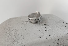 Load image into Gallery viewer, Silver Engraved Ring - Embody Your Signal
